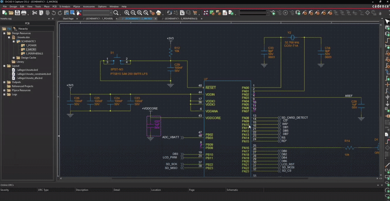 PCB component placement drag from Capture