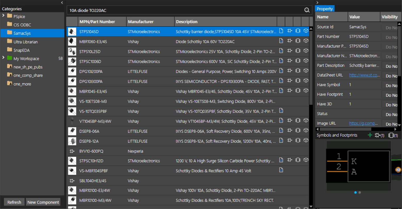 OrCAD X Component Explorer
