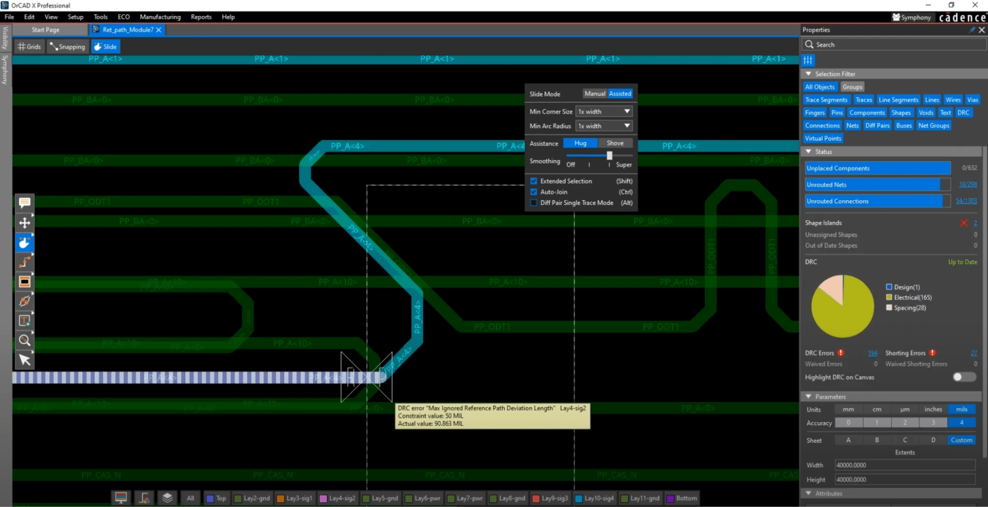 Return Path Visualization in OrCAD X