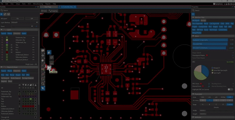 Cut Traces feature in OrCAD X