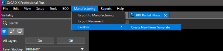 Exporting to LiveDoc in OrCAD X