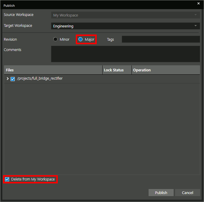 Component publishing configuration in OrCAD X