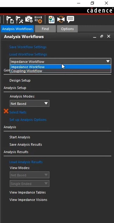 Analysis workflow in OrCAD X for signal integrity