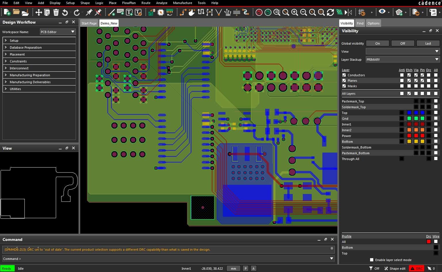 Setting up the display parameters of a CAD system is an important first step to PCB layout