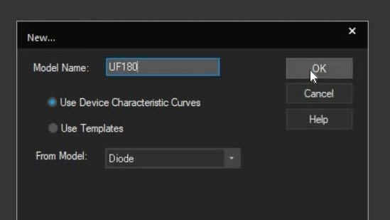 Creating a new Model in PSpice