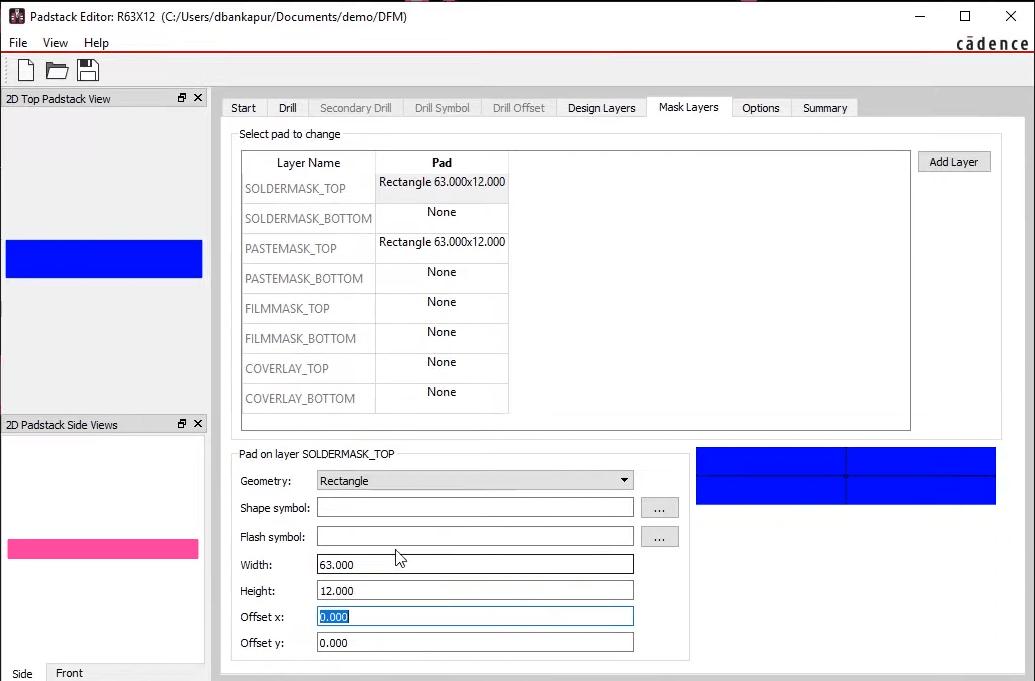 Using the Padstack Editor in Allegro X