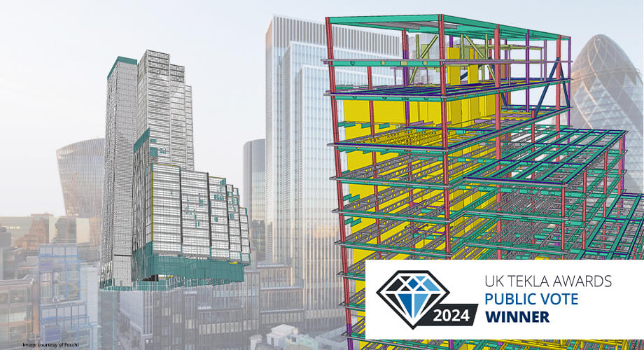 William Hare Limited - 40 Leadenhall Street project, winner of the Public vote category in the UK Tekla Awards 2024