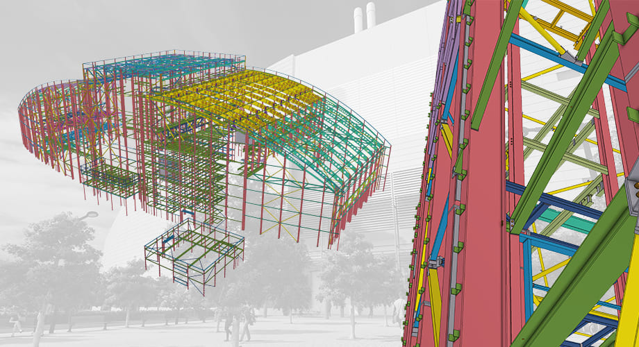 A picture showing the structural design of the Skelton Grange project