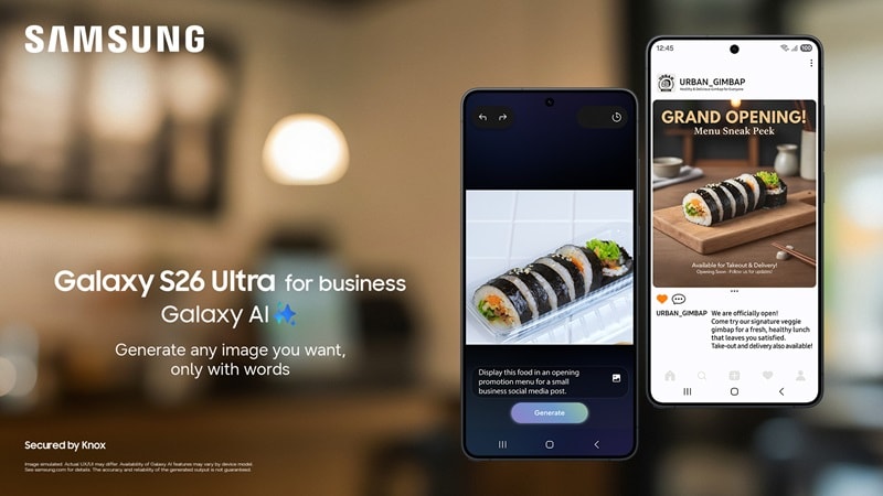 Samsung Galaxy S26 Ultra for content creation use