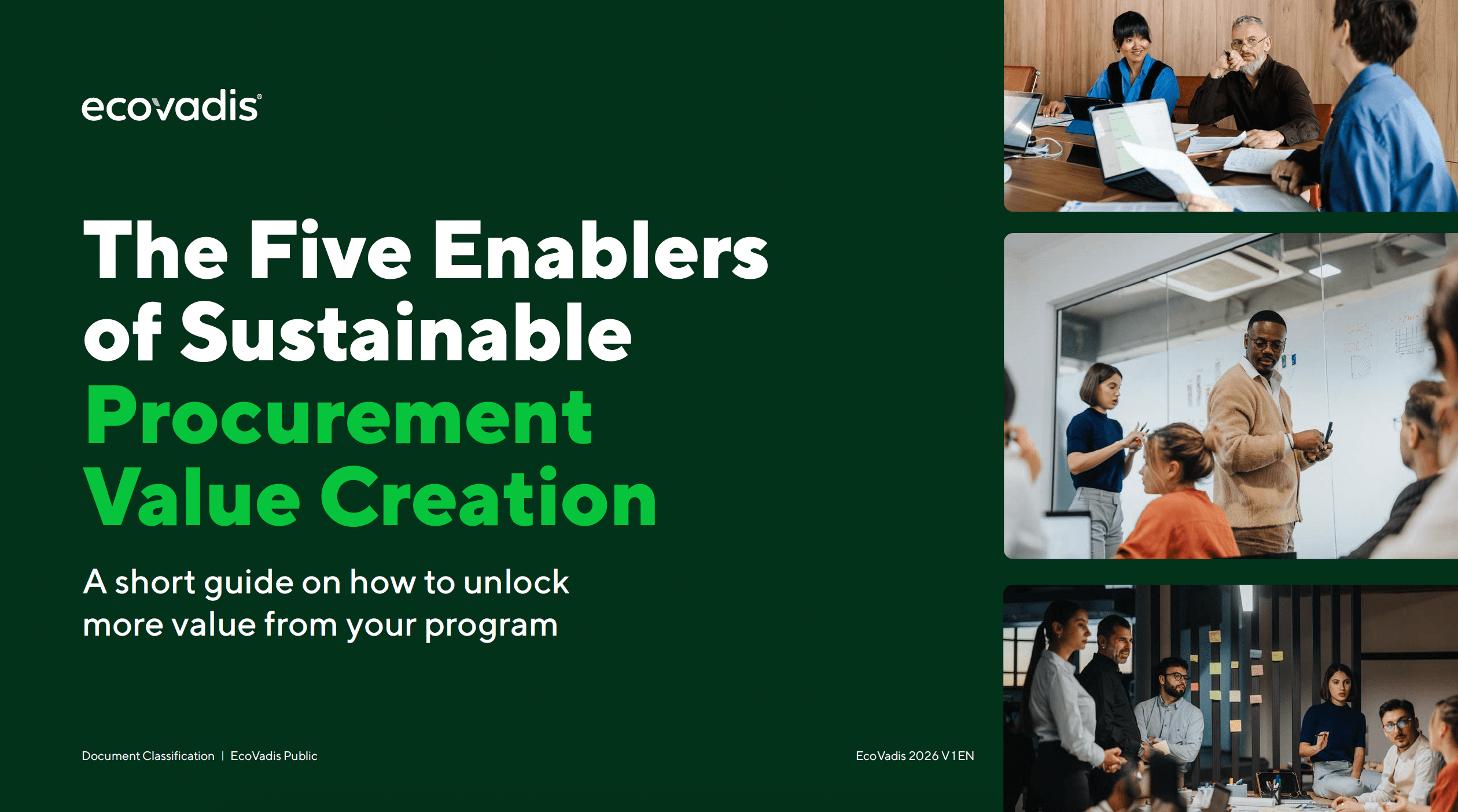 The Five Enablers of Sustainable Procurement Value Creation
