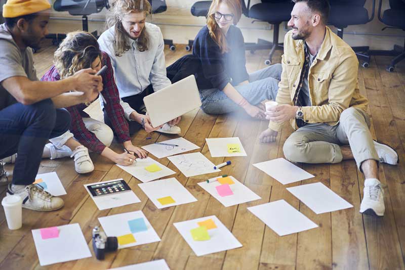 Accounting department planning next month's tasks delegation