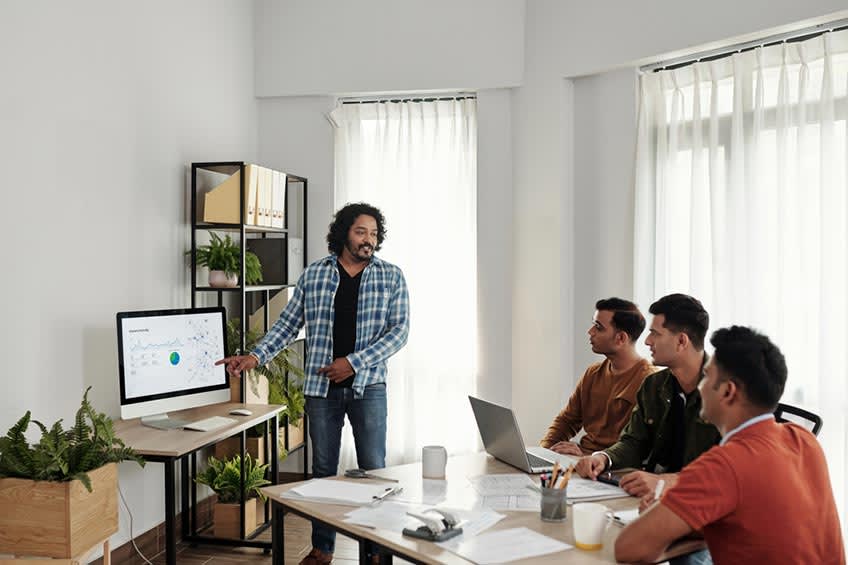 Startup CFO looking at ROI on finance outsourcing investment