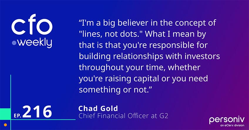 Quote Chad Gold CFO at G2