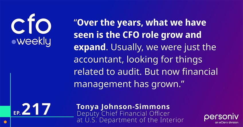 Quote financial evolution of govenment CFO
