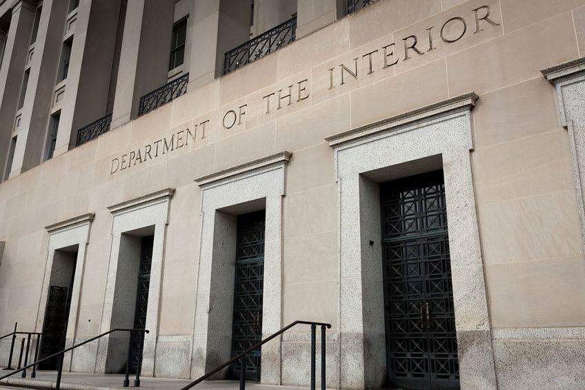 picture of the us department of the interior government building