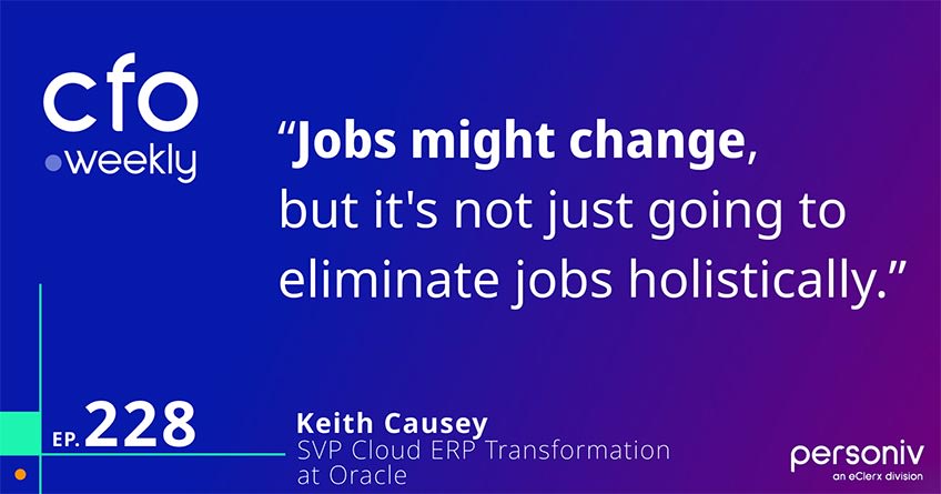 Keith Causey, SVP of Cloud ERP Transformation at Oracle Quote