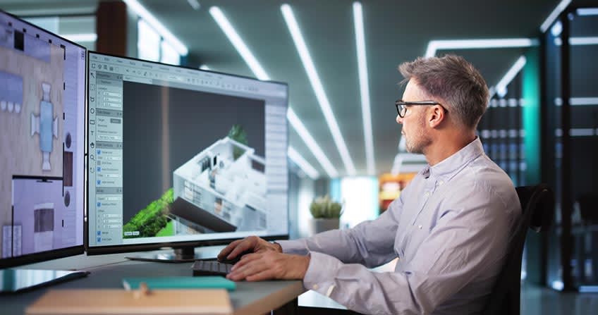 AutoCAD engineer reviewing freelance work