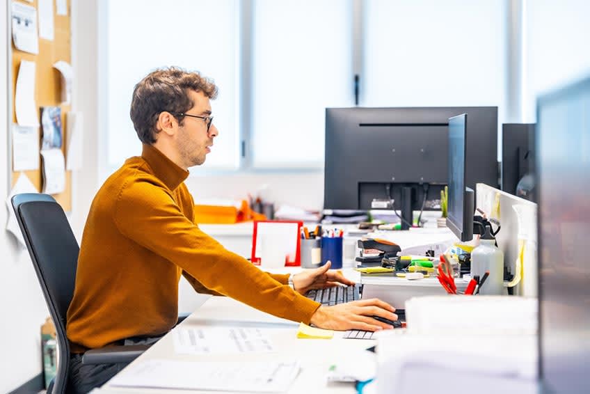 Business owner searching for autoCAD services company online
