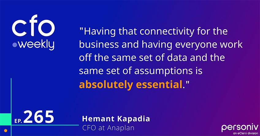 Hemant Kapadia, CFO at Anaplan Quote