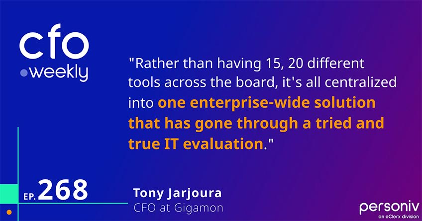 Tony Jarjoura CFO at Gigamon Quote