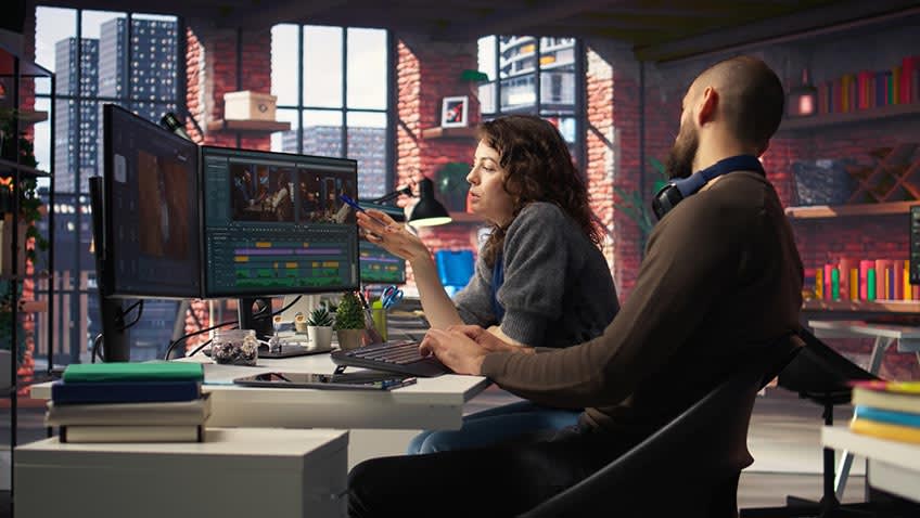 Marketing staff fixing bad AI workflow