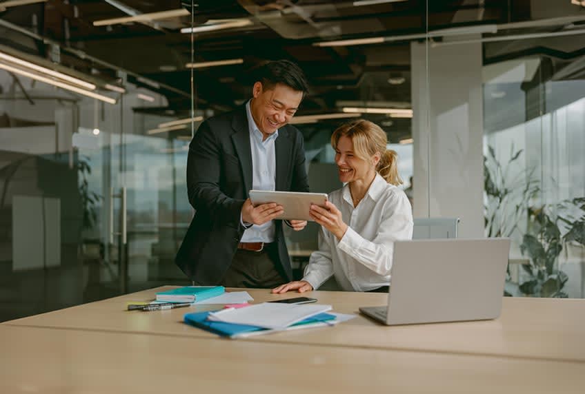 CFO and CEO happy with the quarter results of their new hybrid AI outsourcing partner