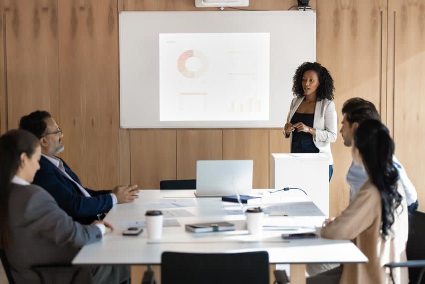 In-house FP&A team in meeting