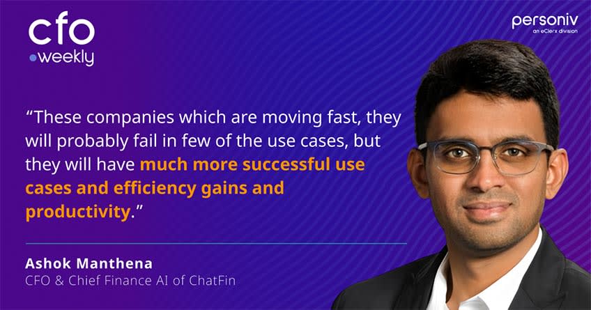 Ashok Manthena CFO and Chief Finance AI Officer at ChatFin Quote