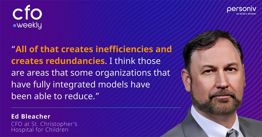 Quote the CFO fragmentation problem in healthcare