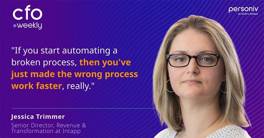Jessica Trimmer Senior Director of Revenue and Transformation at Intapp quote