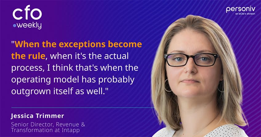 Quote why the biggest constraint to scaling finance is the operating model