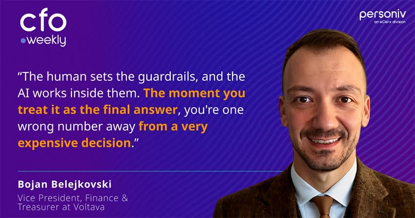 Quote where AI helps forecasting and why human judgment still wins