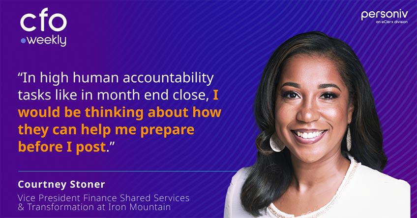 Courtney Stoner, VP of Finance Shared Services at Iron Mountain Quote