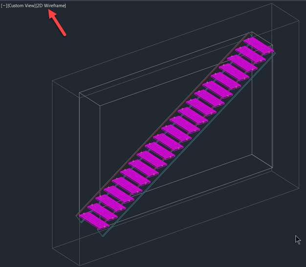 Advance Steel Stair Connection Frame box does not display