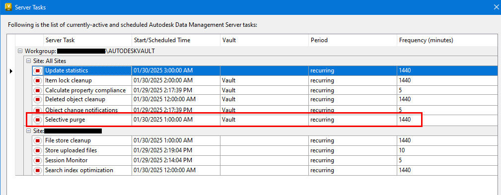Server Tasks