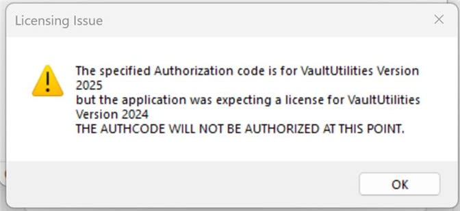 Incorrect Authorization When Activating IMAGINiT Vault Server Utilities