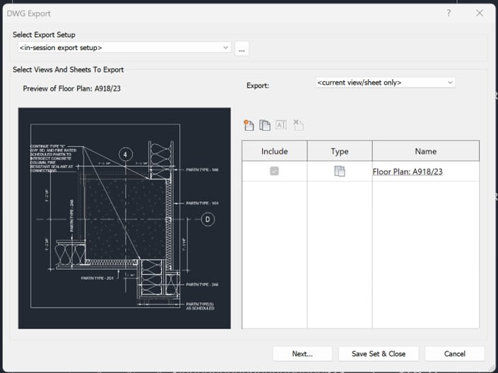 Convert Revit file to be used by AutoCAD in Archibus