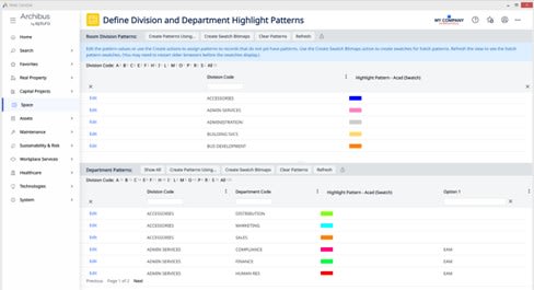 How is the hpattern_acad field for highlights defined?