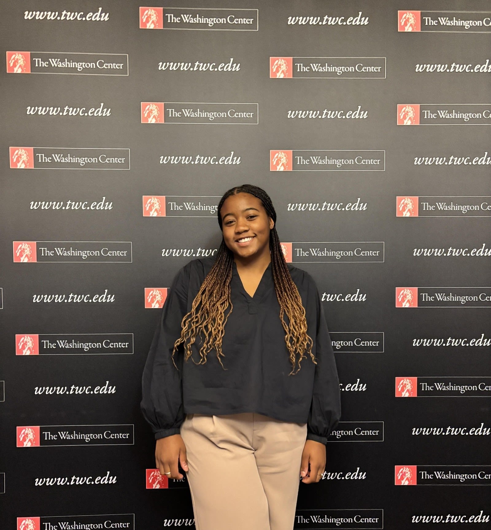 Kai Sharpless at The Washington Center's Residential Academic Facility (RAF) for the Health Policy Immersion Program