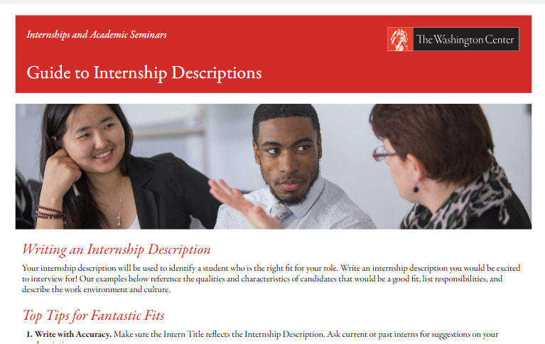 Employer Guide to Internship Job Descriptions