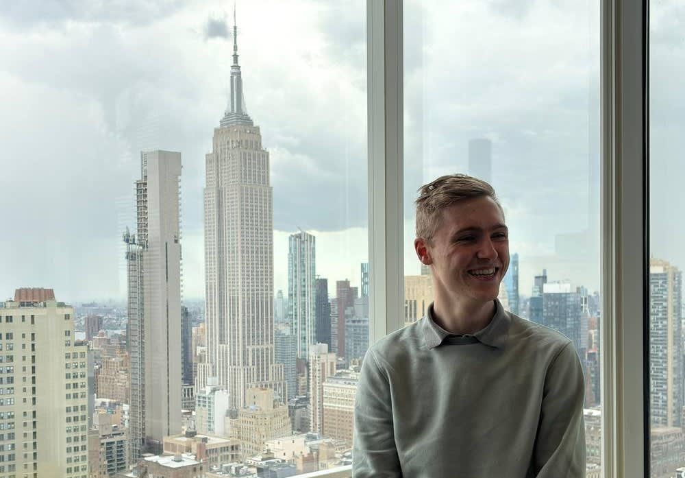 Vic Winderix in New York City after his experience at the Academic Internship Program (AIP)