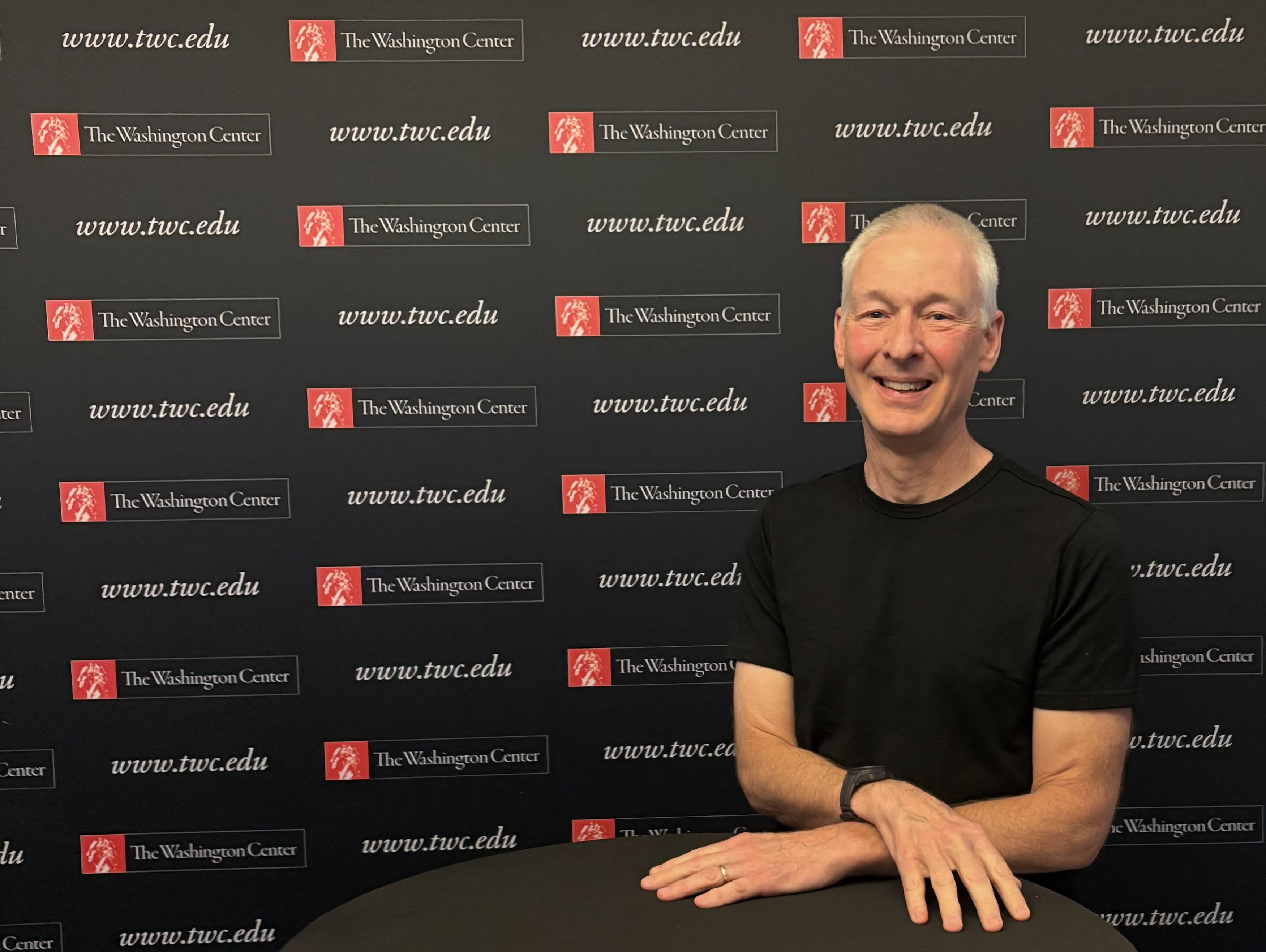 Andy Fisher attends The Washington Center's Distinguished Speaker Series at the Residential Academic Facility (RAF) in Washington, D.C. in July 2026