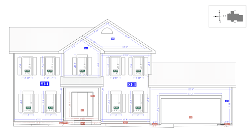 Image showing dimensioned floor plans.