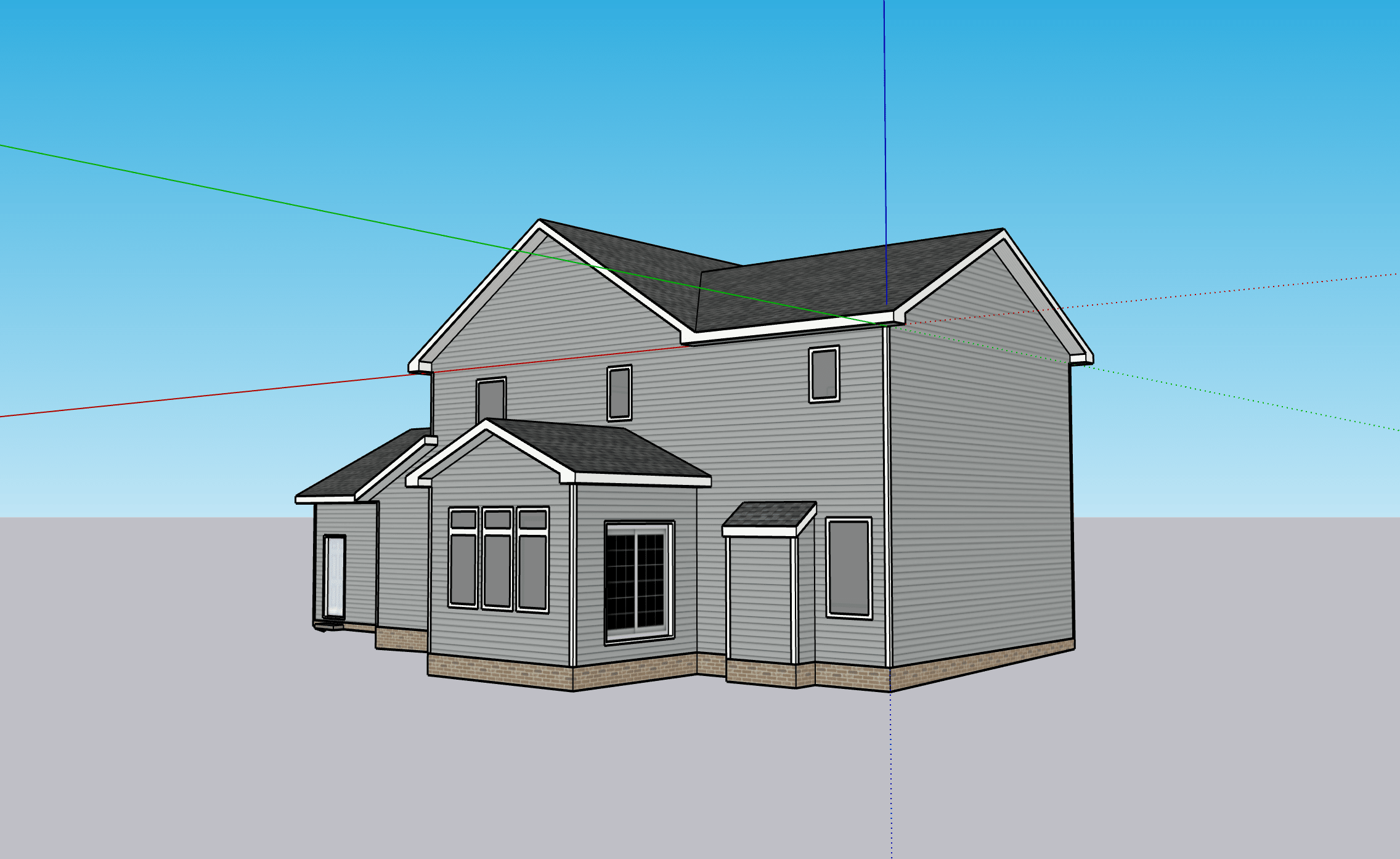 Images of model exported from SketchUp
