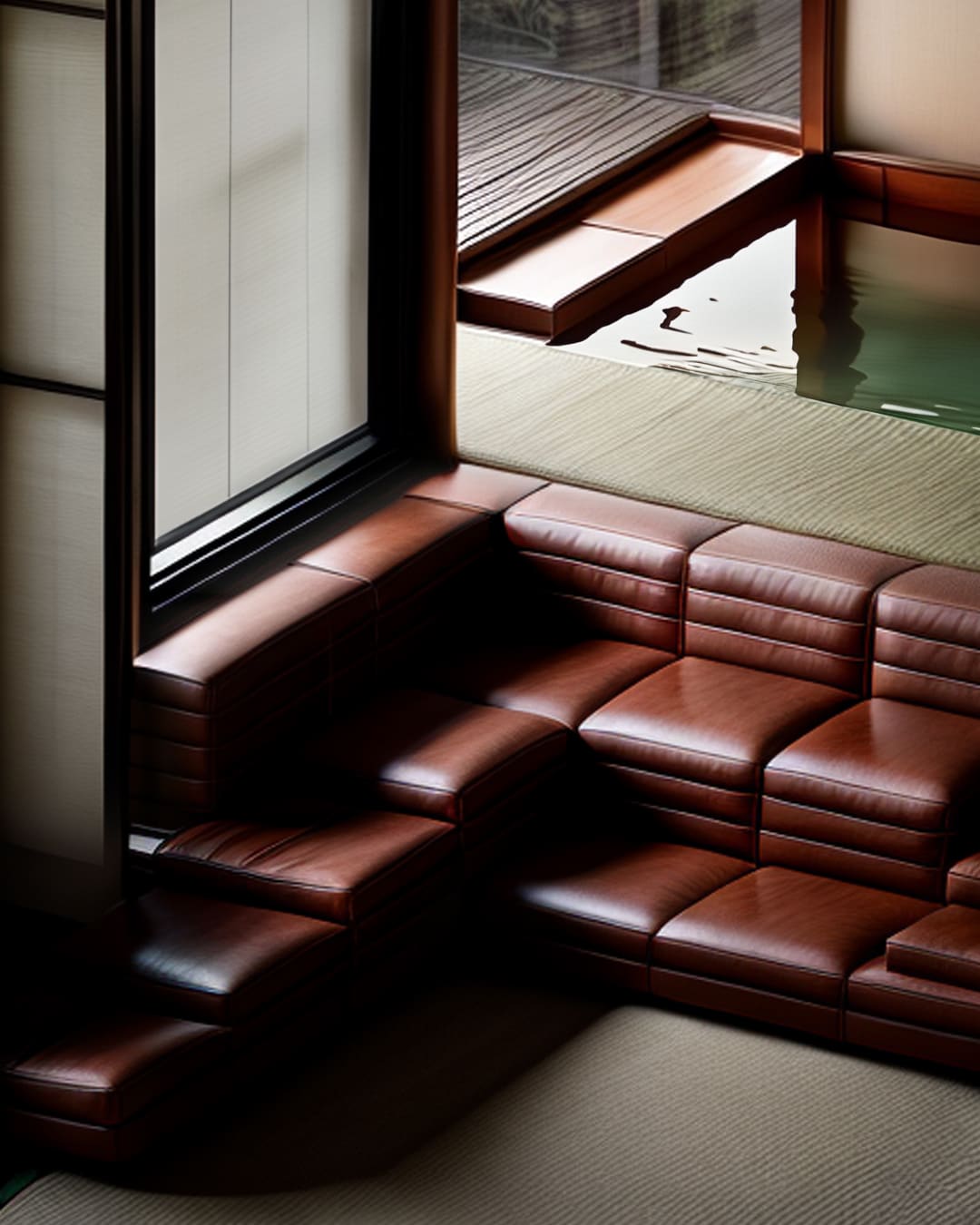 Rendering of Multi-level sofa created by designer Johannes Budde.
