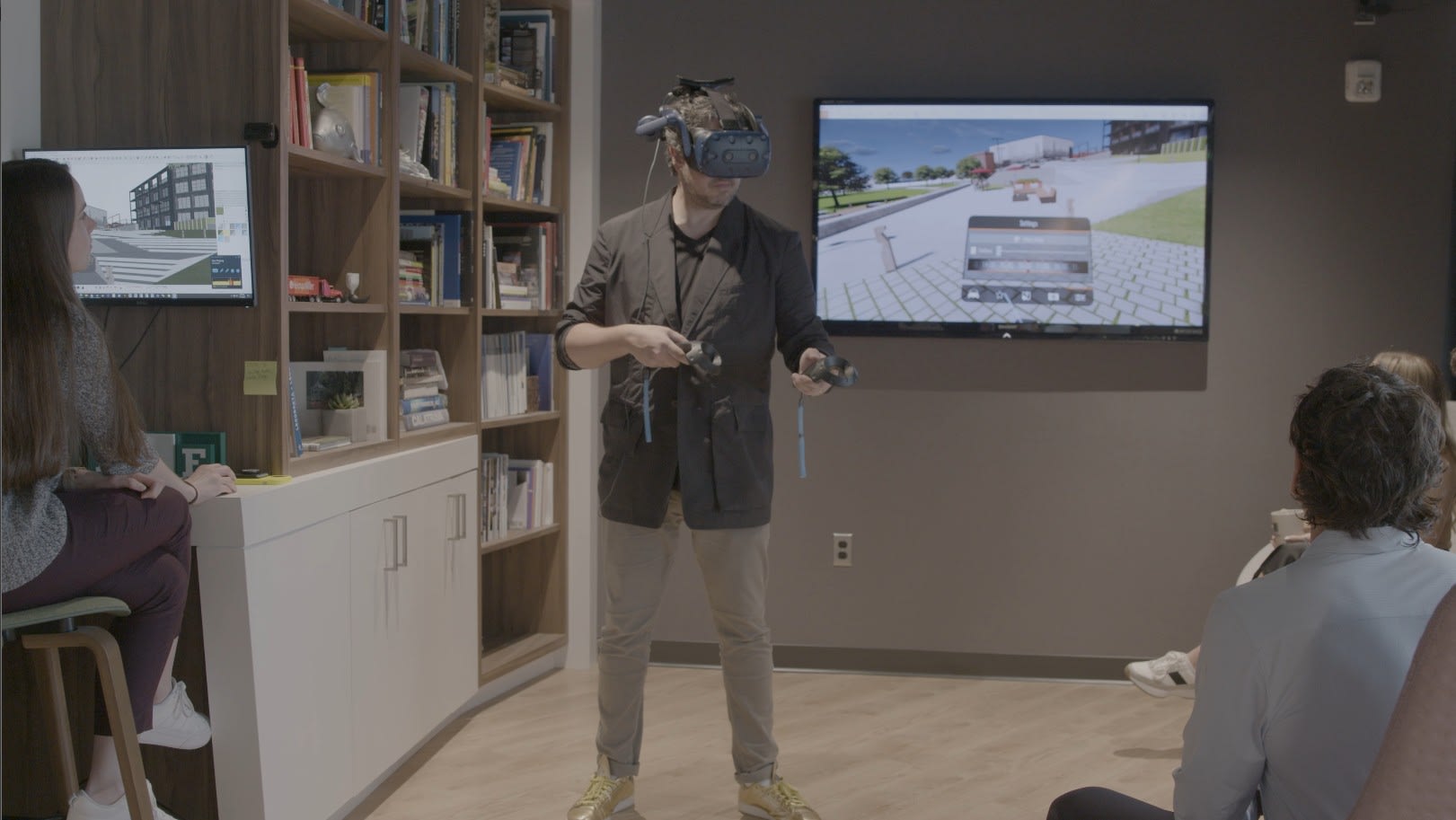 Man wearing a VR headset