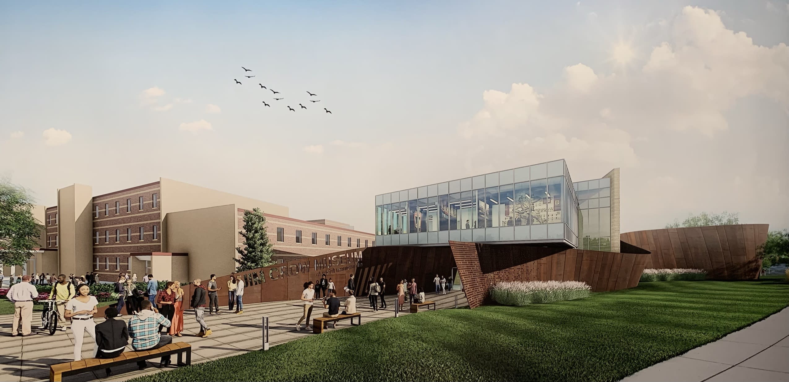 Render of Jim Crow museum 