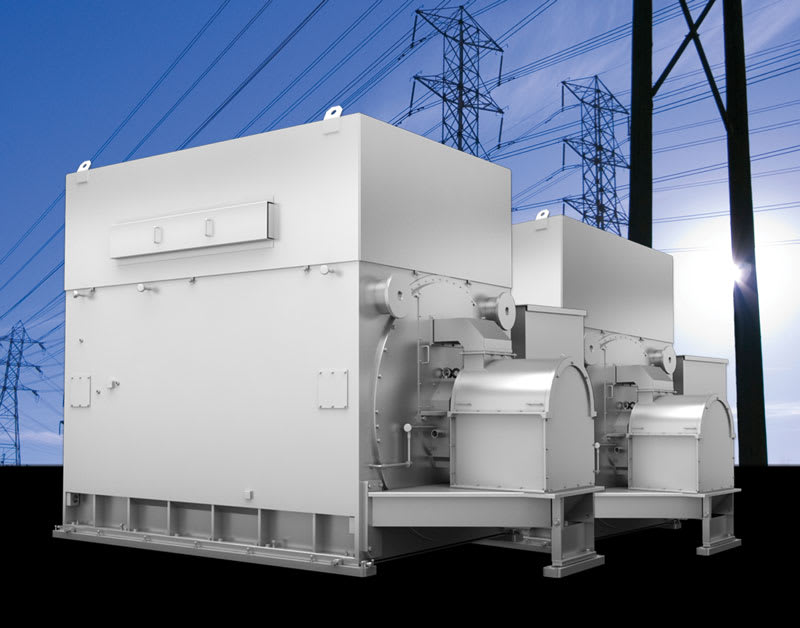 Synchronous condenser system up to 100 MVAr per machine