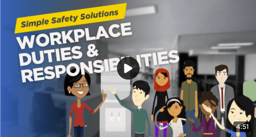 Screenshot of  WSPS' Workplace Duties and Responsibilities video