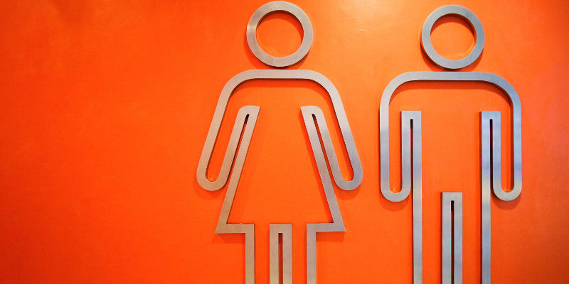 Image of a washroom sign